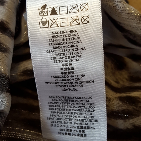 Women's Michael Kors sheer blouse size Small - Picture 6 of 8